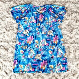 Vintage 80’s Metropolitan Boho Floral Muumuu House Dress XL